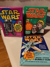 1977 Vintage Star Wars Series 3-5 Lot Of (3) Sealed Wax Packs EX/ NM  picture