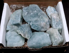 Aquamarine Collection 1/2 Lb Natural Blue Crystal 1st Quality 6-7 Gemstones picture
