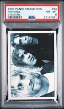 1995 Panini Nirvana Smash Hits Stickers #94 PSA 8 picture