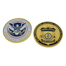 Federal Air Marshal FAMS Challenge Coin Gold Plate with Coin Capsule picture