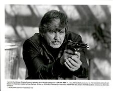 BR19 Orig Photo CHARLES BRONSON Death Wish 3 Action Star Pointing Gun Stakeout picture