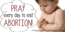 Pray To End Abortion Pro-Life Bumper Sticker picture