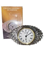 Godinger Crystal Legends Symmetry Clock With Quartz Movement 24% Lead Crystal picture