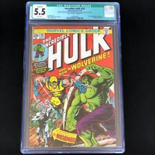 The Incredible Hulk #181 🌟 CGC 5.5 Qualified 🌟 1st Wolverine Marvel Comic 1974 picture