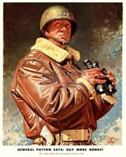 ADVERTISEMENT FEATURING GENERAL GEORGE PATTON PAINTING - 8X10 PHOTO (FB-080) picture
