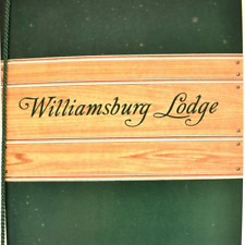 Vintage 1961 Williamsburg Lodge Restaurant Dinner Menu Hotel Resort Virginia picture