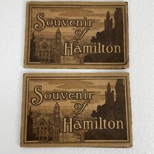 Lot of 2 Vintage Post Card Picture Books SOUVENIR of HAMILTON, ONTARIO CANADA picture