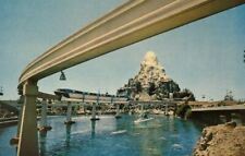 Disneyland Postcard Matterhorn Mountain Peoplemover Monorail California  picture