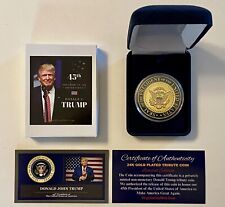 Donald Trump... 45th Presidential Seal... 2017 Commemorative Coin.. With a COA* picture