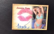 Instagram Influencer Amanda Paris Kiss Card Autograph picture