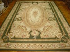 12x18 Aubusson wool Delightful Handmade Ivory European rug PIX-732 picture