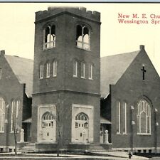 c1910s Wessington Springs, S. Dak. New Methodist Church Building Postcard SD A83 picture