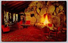 Postcard Lobby Fireplace, Madonna Inn, San Luis Obispo CA B125 picture