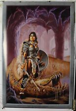 The Worm Turned poster by Clyde Caldwell 24.25