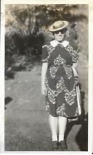 AS SHE WAS Vintage FOUND PHOTOGRAPH bw WOMAN Original 1930'S JD 110 26 W picture