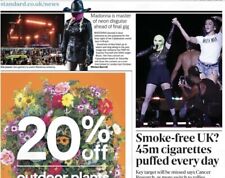 Madonna Brazil Last Show The Celebration Tour Neon Disguise Newspaper Clipping picture