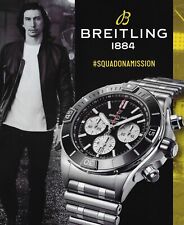2019 Breitling 1884 Adam Driver Squad on Mission Chronometer Vintage Print Ad x picture