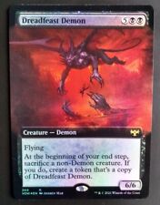 MTG Crimson Vow - Dreadfeast Demon - Foil Extended Art Rare  picture