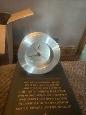 Danbury Quartz Stainless Steel Clock Rare See Description picture