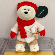 Authentic with tag Starbucks 2022 Christmas Holiday Bear bearista Plush toy gift picture