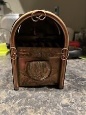 Copper Tin Victrola Music Box “Berkeley Designs” Tested And Working picture
