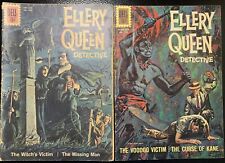 Ellery Queen Detective 1243 & 1289 Dell Comic 1962 picture