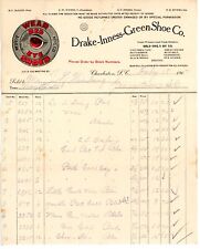 1907 receipt Drake Inness Green Shoe Co. Charleston SC South Carolina Letterhead picture