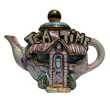 Tea Pot Jerry Berta Artist Ceramic TEA TIME Teapot Extra Large Artwork 1995 picture