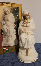 Dillard's Trimming Porcelain Madonna & Child Gold Trim Musical 10” picture