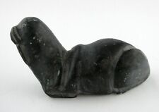 Vintage Annie Niviaxie Inuit Native Canadian Soapstone Carving of Walrus E9 1710 picture