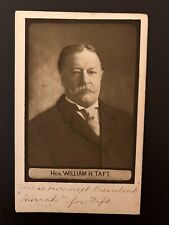 Hon. William H. Taft President posted 1908 postcard picture