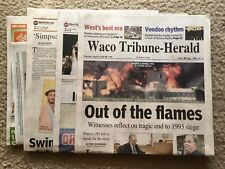 NEW 25th Koresh BRANCH DAVIDIANS Waco Tribune 4/19/2018 newspaper WATCH VIDEO picture