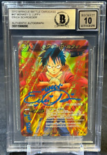Monkey D. Luffy 2012 Miracle Battle Caddass Erica Schroeder Signed BGS 10 Auto picture