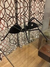 RARE FIND Vintage Large Black Metal Ant Sculpture  picture