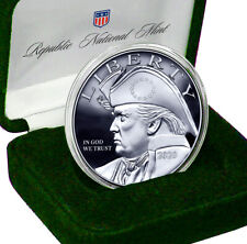 2020 Patriotic Trump Silver Eagle MAGA Coin with Gift Box & Certificate picture