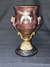 Masonic Pittsburg, PA St Paul Minn. 1908 Syria Temple Goblet Glass Cup Vintage picture