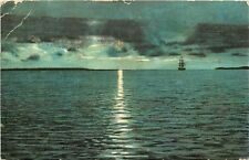 Hand Stamp Moonlight Columbia River Germany OR Postcard C906 Two Cancels 1908 picture