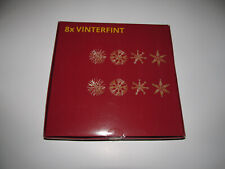 Ikea Vinterfint 8 piece Straw Star Ornaments Christmas Holiday NEW picture
