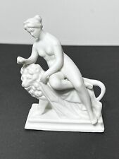 Antique Parian Ware 'Una and the Lion' Miniature Figure Paperweight c1890. Minty picture