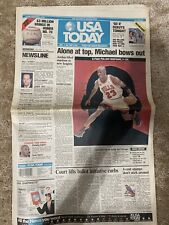 VTG 1999 Michael Jordan Retirement Full Newspaper.  Chicago Bulls Basketball. picture