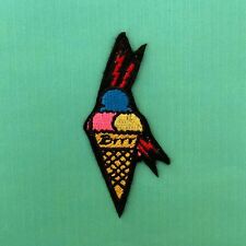 Iron on Patch - Rapper's Ice Cream Tattoo Embroidered Hip Hop Rap picture