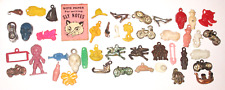 Vintage Lot of Cracker Jack Prizes  Plastic Charms Toys  GREAT LOT (B32). picture