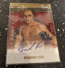 2009 Upper Deck Prominent Cuts Brandon Vera - Auto - Autograph - Cage Fighters picture
