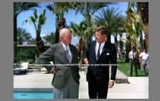 John F Kennedy Dwight Eisenhower PHOTO Palm Springs 1962 picture