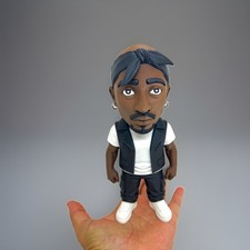 Vinyl Rapper Figure Collectible Character - Black/White/Brown picture