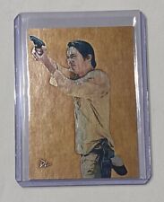 Glenn Platinum Plated Artist Signed “The Walking Dead” Trading Card 1/1 picture