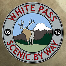 Washington White Pass Scenic Byway highway marker road sign Mount St Helens 12