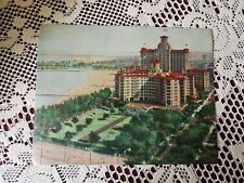 Vintage LARGE Postcard Chicago Illinois, Edgewater Beach Hotel On Lake Michigan  picture