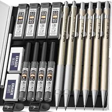 Nicpro 6 PCS Metal Mechanical Pencil Set in Case, Artist Pencils-   picture