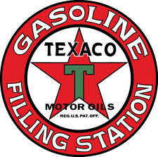 Texaco Filling Station vintage sticker Vinyl Decal |10 Sizes with TRACKING picture